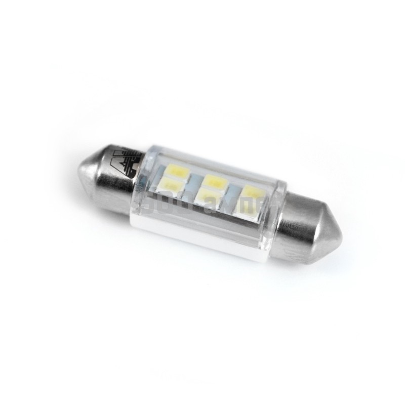 Лампочка светодиодная AVS (A07049S) белый (SV8.5) 6SMD 2835 36мм 2шт A07049S_AV1