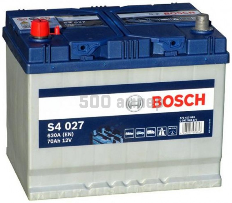 Аккумулятор Bosch S4 027 70Ah 630A (+-) (570 413 063) 0092S40270_BCH