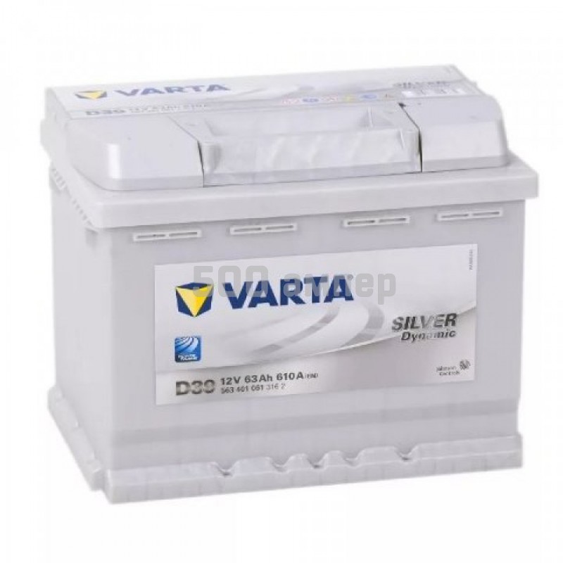 Аккумулятор VARTA Silver Dynamic D15 63 А/h, 610А (563 400 061) 11975