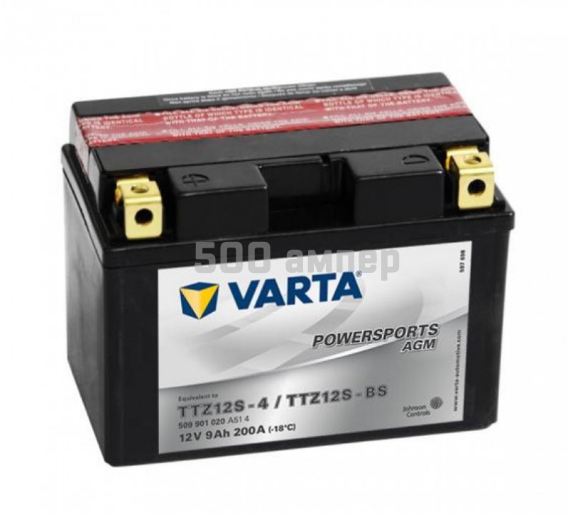 Аккумулятор VARTA Moto AGM 9 Ah 200A TTZ12S-BS (509 901 020) 509901020