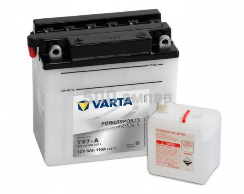 Аккумулятор VARTA Moto 8 Ah 110A YB7-A (508 013 008) 9291