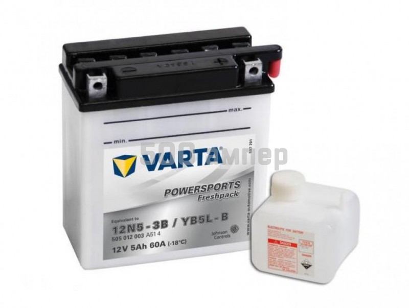 Аккумулятор VARTA Moto 5 Ah 60A (505 012 003) 505012003