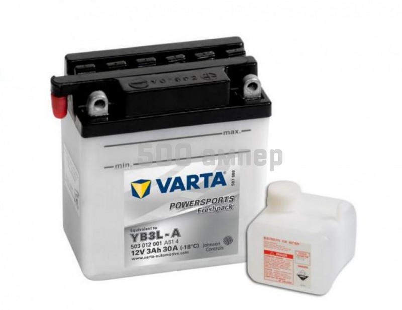 Аккумулятор VARTA Moto 3 Ah 30A (503 012 001) 503012001