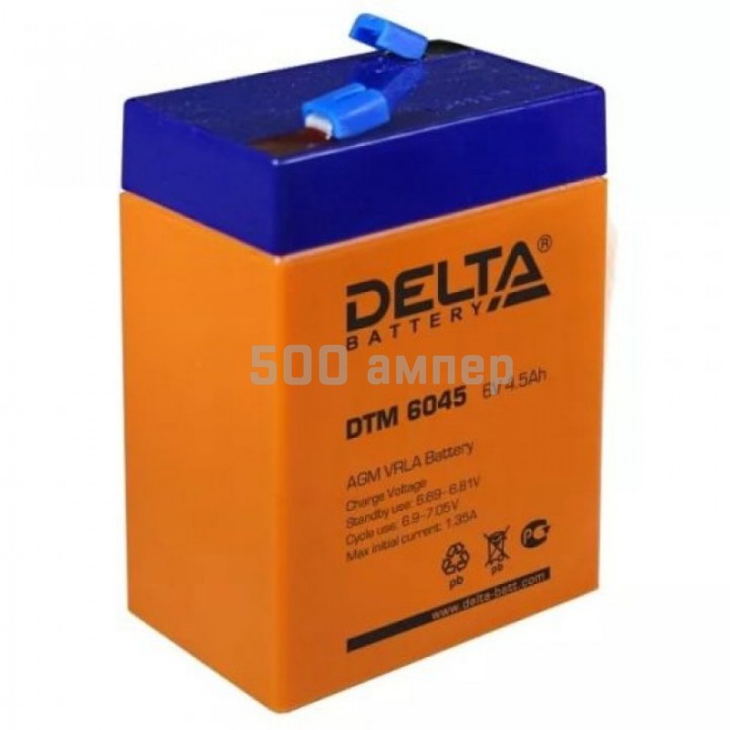 Аккумулятор Delta DTM 6045 6V 4.5Ah 31271