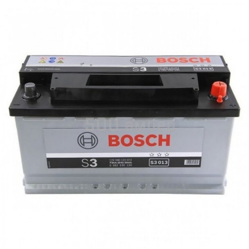 Аккумулятор Bosch S3013 90Ah 720A (-+) (590 122 072) 0092S30130_BCH