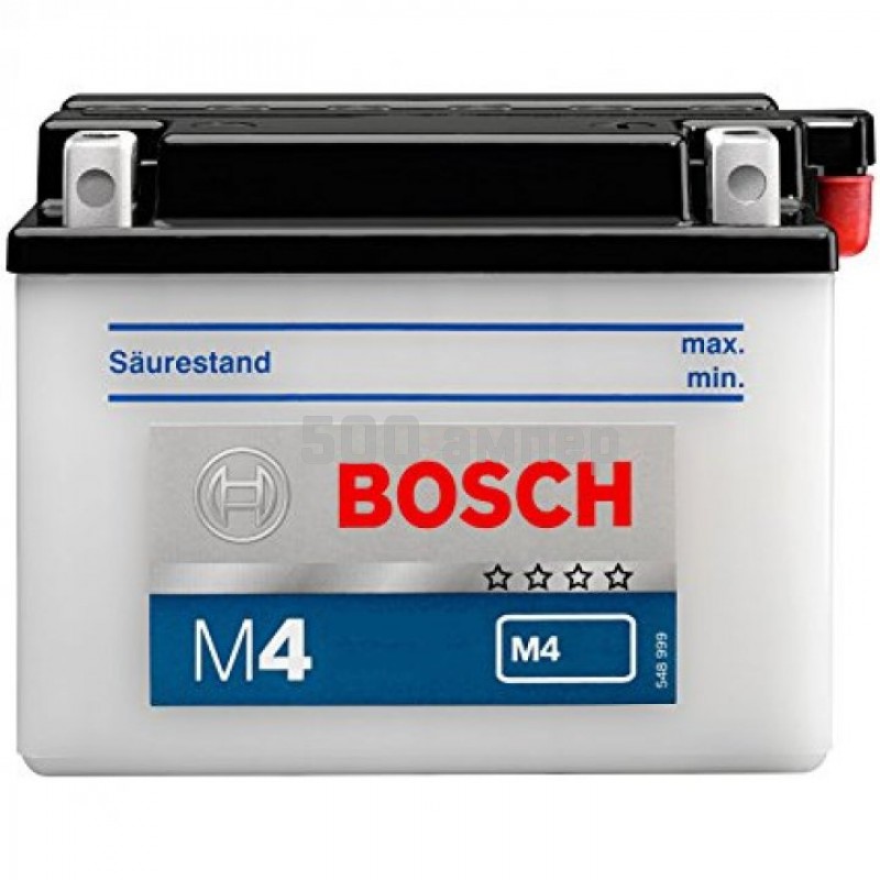 Аккумулятор Bosch Moto 12 Ah 85A M4F(0092M4F250) 22759