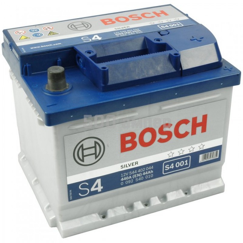 Аккумулятор Bosch S4 44 Ah правый плюс (квадрат) 0092S40010_BCH