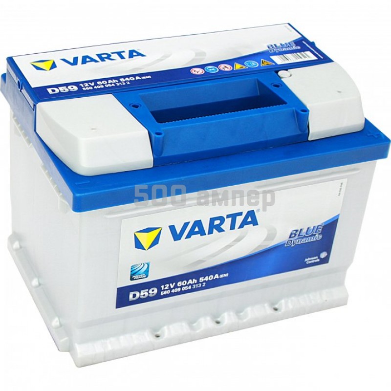 Аккумулятор VARTA Blue Dynamic D43 60 А/h 540А (560 127 054) 560127054_VAR