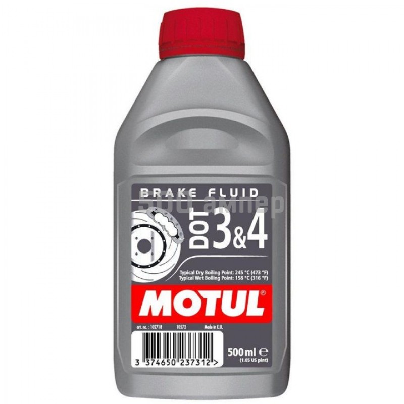 Жидкость тормозная Motul DOT 3; DOT 4 (0.5L) 102718