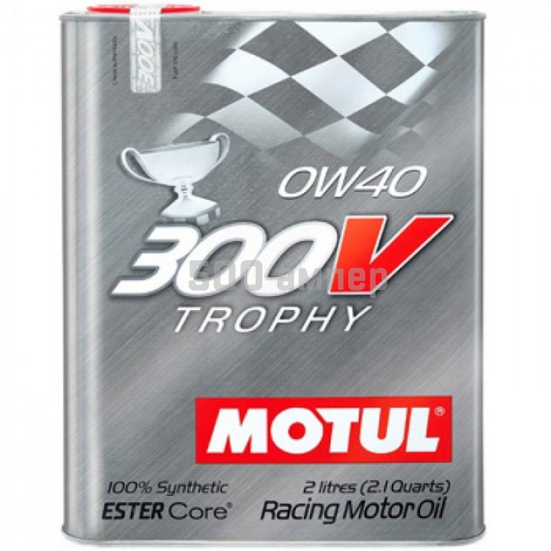 Масло моторное Motul 0W40 300V Trophy (2L) 104240