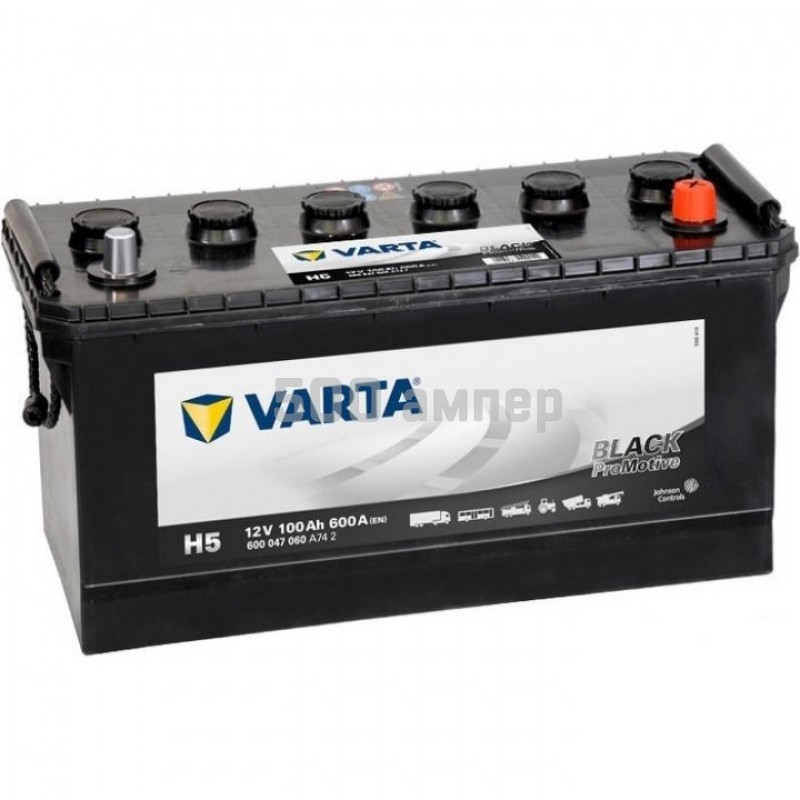 Аккумулятор Varta Promotive Black 625023 125 Ah 1000 А правый плюс 625023000