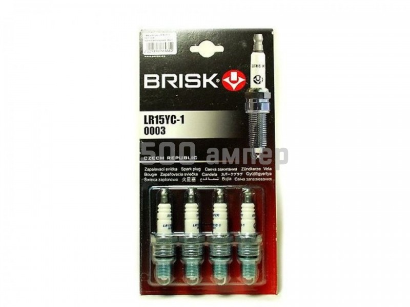Свечи BRISK 2108-10 LR15YC-1 8кл инжектор с резистором 2111-3707010-01 24563