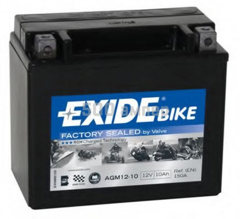 Аккумулятор EXIDE 10Ah 180A AGM12-10 AGM1210_EXI