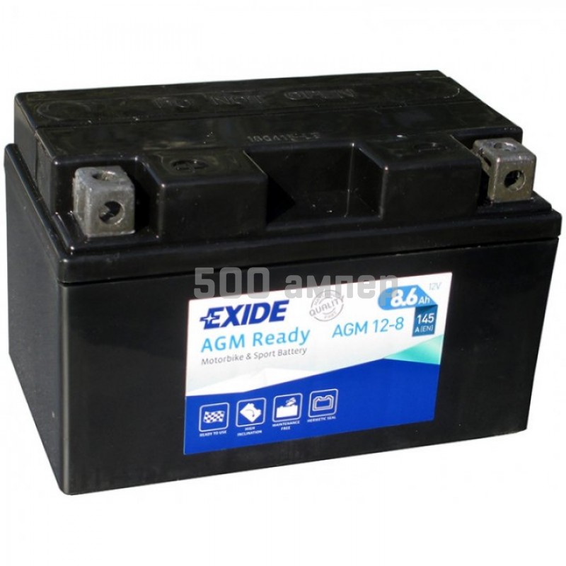 Аккумулятор EXIDE 8.6Ah 190A AGM12-8 AGM128_EXI