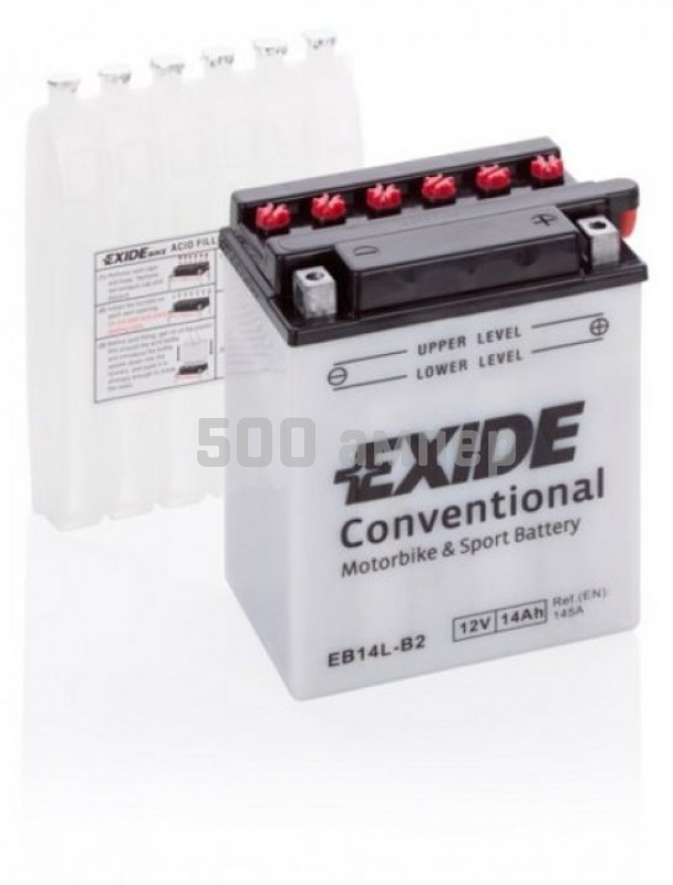 Аккумулятор EXIDE 14Ah 200A EB14L-B2 EB14LB2_EXI