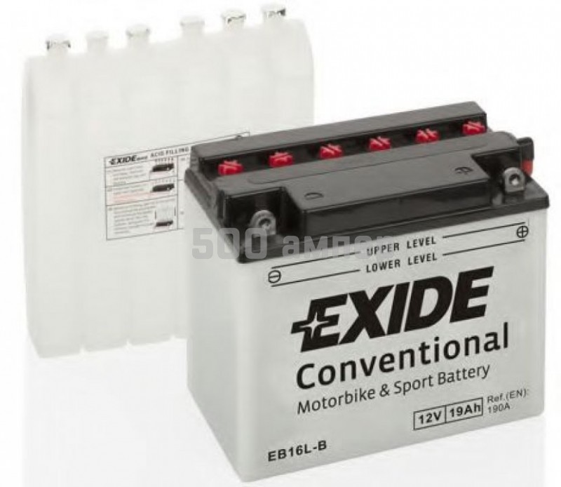 Аккумулятор EXIDE 19Ah 240A EB16L-B EB16LB_EXI