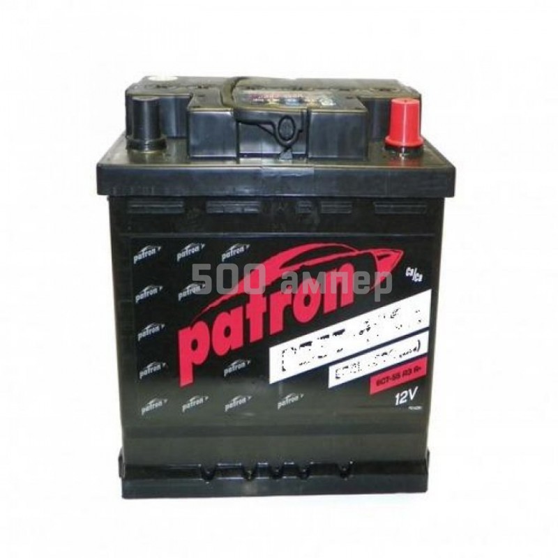 Аккумулятор PATRON PLUS 12V 65 Ah 600A ETN 0 B13 (Правый плюс)  PB65-600R