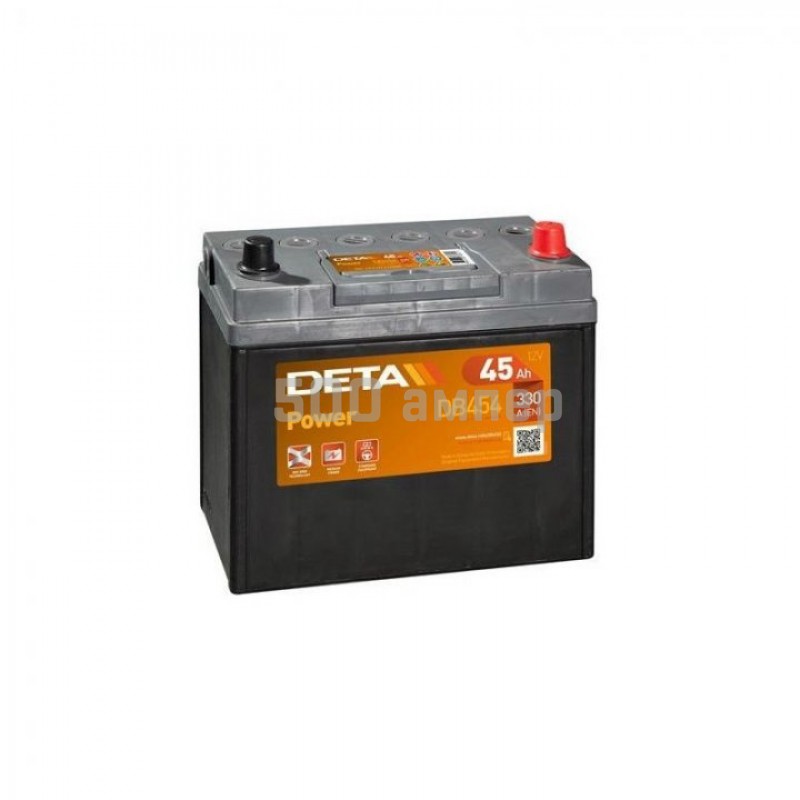 Аккумулятор DETA POWER 12 V 45 Ah 300 A ETN 0 B0 (Правый плюс) DB456