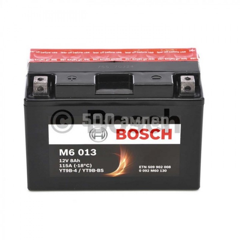 Аккумулятор BOSCH MOBA AGM M6 12V 8 Ah 115A (YT9B-4/YT9B-BS) 0092M60130