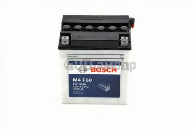 Аккумулятор BOSCH MOBA FP M4F 12V 30 Ah 300A (YB30L-B) 0092M4F600