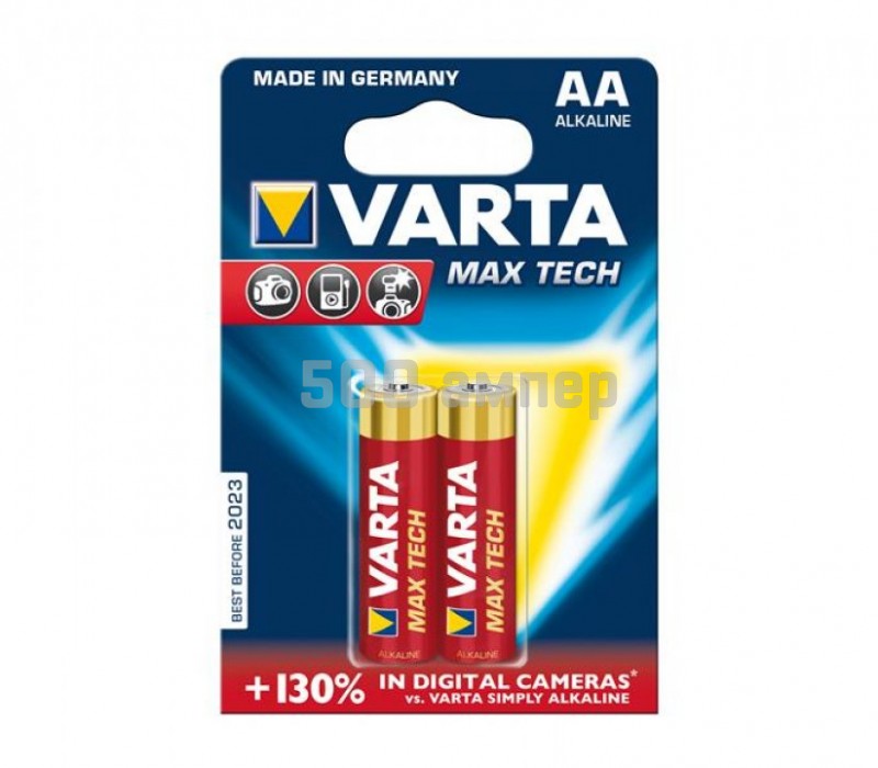 Батарейки VARTA 2шт. MAX T. AA BLI 2 VARTA (упаковка 2шт) 04706101412