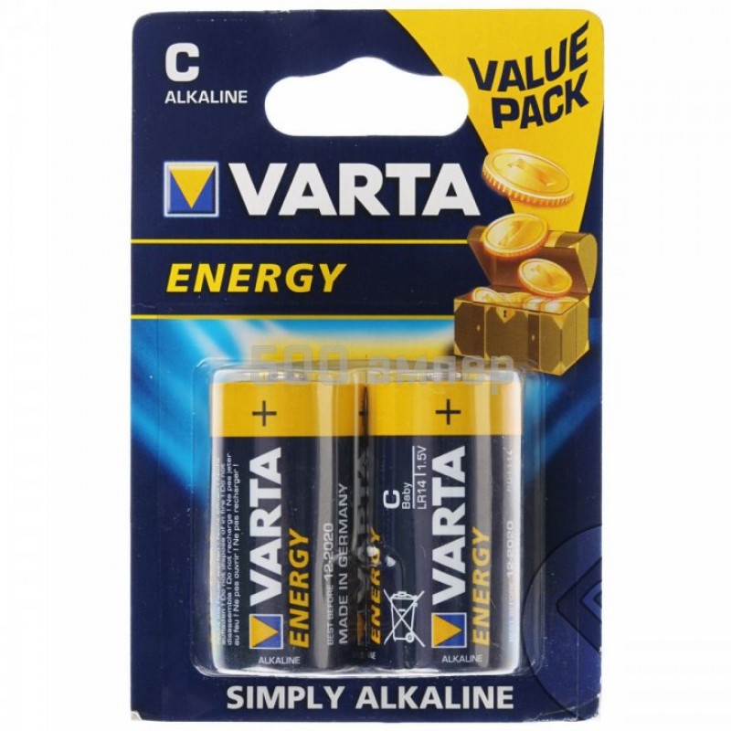 Батарейка VARTA  2шт VARTA ENERGY С LR14 04114229412