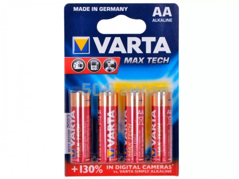 Батарейки VARTA MAX T. AA BLI 4 VARTA (упаковка 4шт) 04706101404