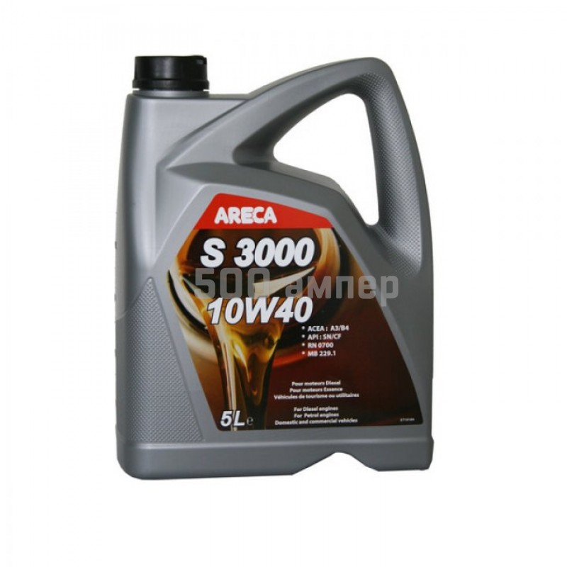 Масло ARECA S3000 DIESEL 10W-40 5л полусинтетика 12202