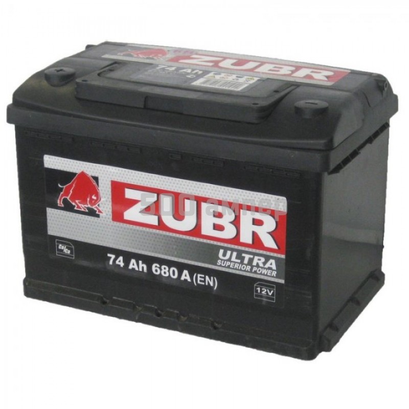 Аккумулятор ZUBR ULTRA 74 Ah 680 A (EN) (4810728001915) (-+) 25902