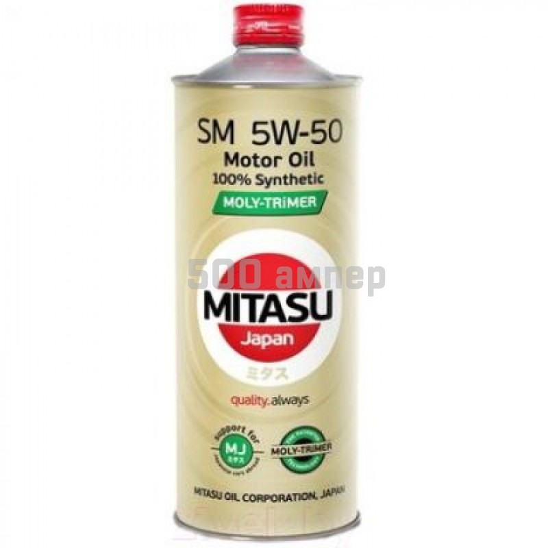 Масло моторное MITASU 5W50 1L MOLY-TRiMER SM MJ-M13-1