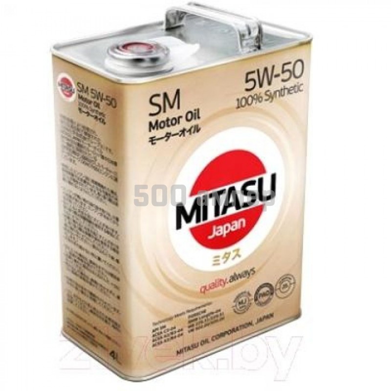 Масло моторное MITASU 5W50 4L MOTOR OIL SM MJ-113-4