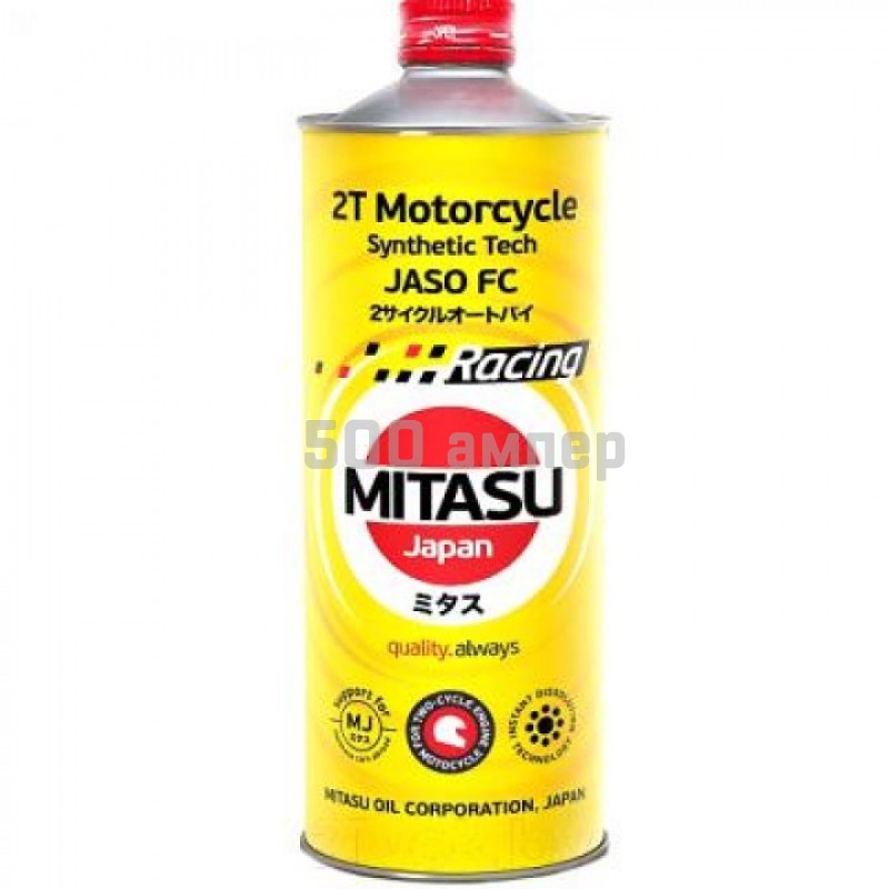 Масло моторное для мототехники MITASU RACING 2T 1L JASO FC MJ-922-1