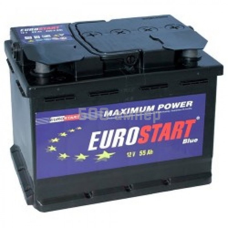 Аккумулятор Eurostart 55Ah (+-) 25940