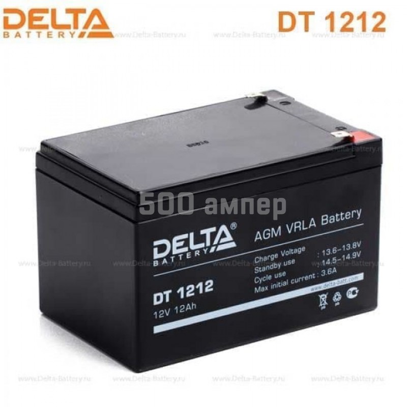 Аккумулятор Delta DT 1212 12V 12Ah 27309