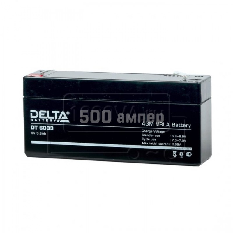 Аккумулятор Delta DT6033 3.3Ah (125мм) 27538