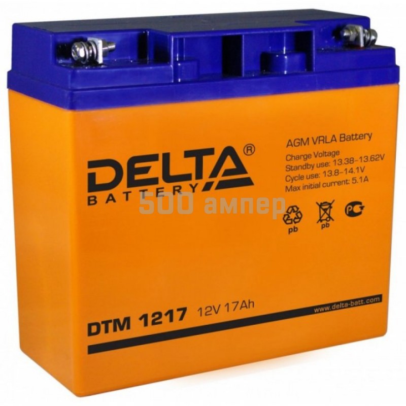 Аккумулятор Delta DTM 1217 18Ah (6 лет службы) 27539