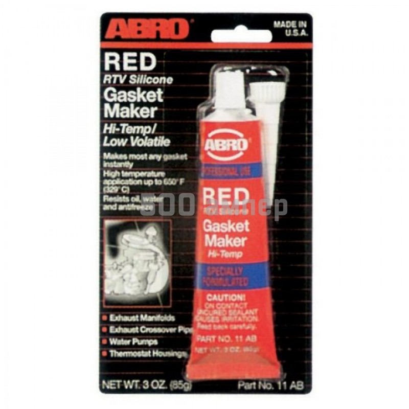 Герметик силиконовый ABRO 11-AB красный 85 г 11AB_ABR