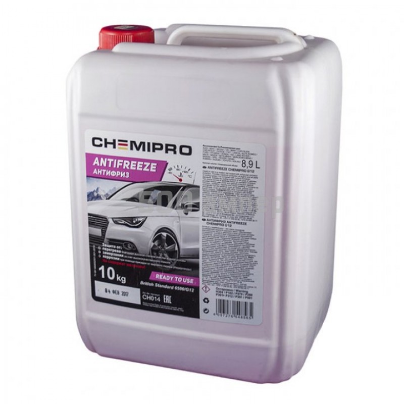 Антифриз красный Chemipro G12 8.9л готовый (CH014) CH014_CPR