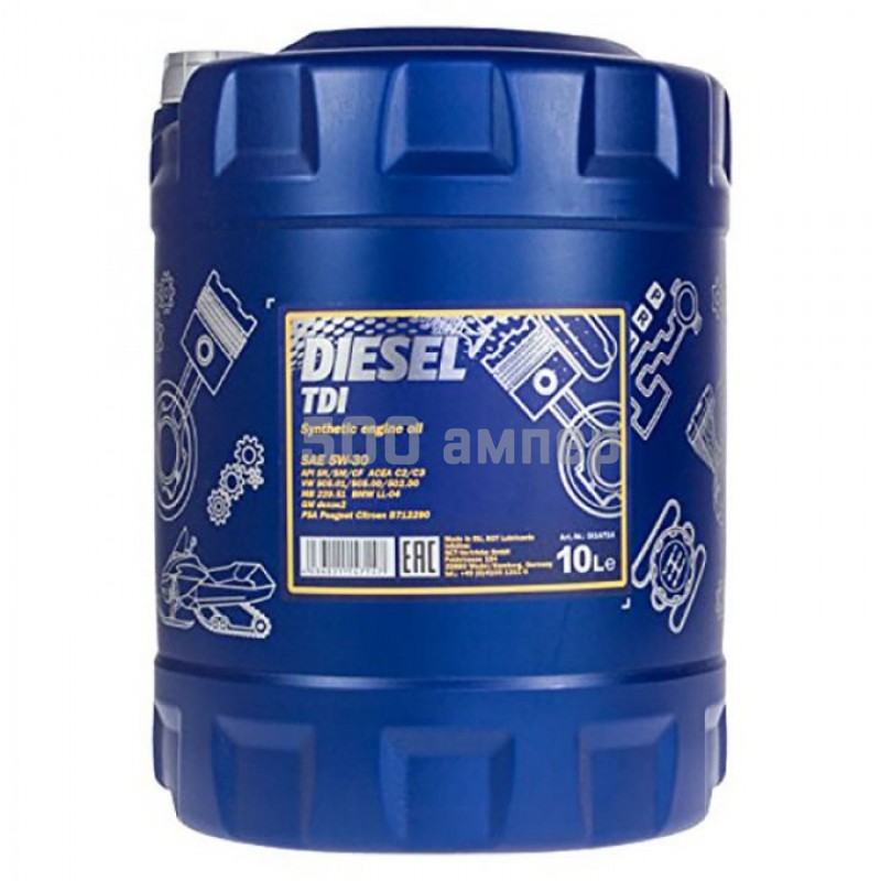 Моторное масло Mannol 54888 Diesel TDI 5w30 SM/CF 10л. 54888