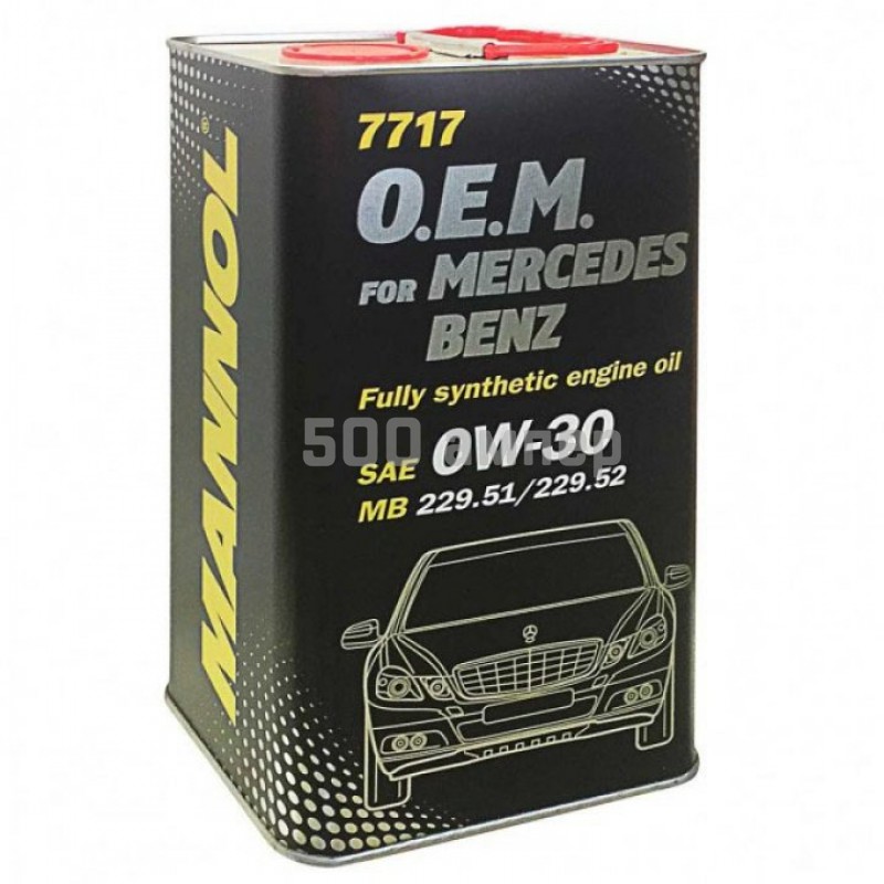 Моторное масло Mannol 52261 7717 OEM for Mercedes Benz 0W-30 4л METALL 52261