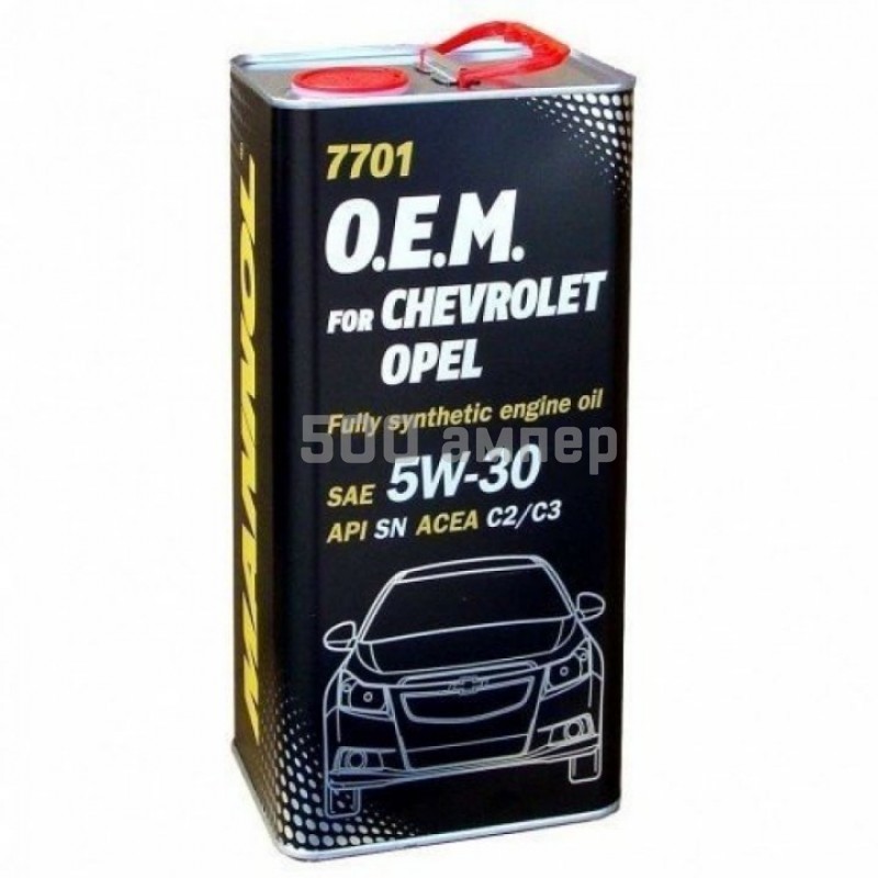 Моторное масло Mannol 51978 7701 OEM for Chevrolet Opel 5W-30 SN/CF 4л.METALL 51978