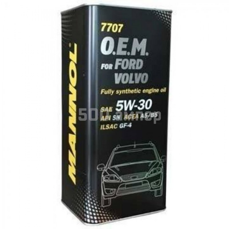 Моторное масло Mannol 99021 7707 OEM for Ford Volvo 5W-30 SM/CF 1л. 99021
