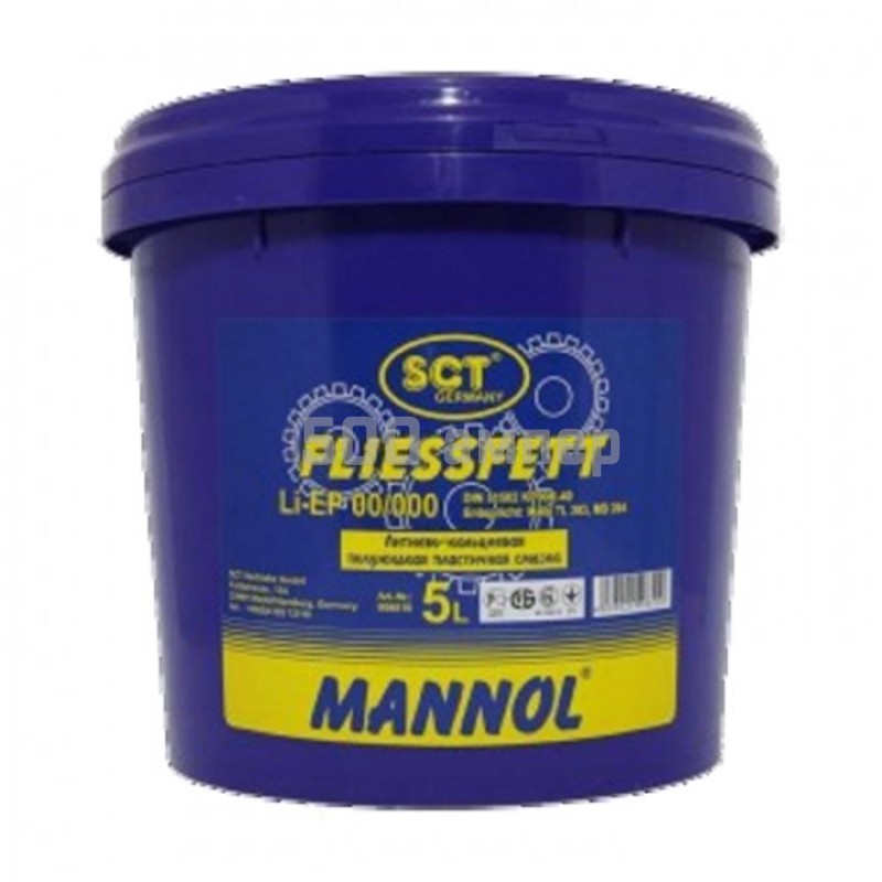 Литиево - кальциевая cмазка Mannol 98701 9987 Fliessfett Li-EP 00/000 18 кг. 98701