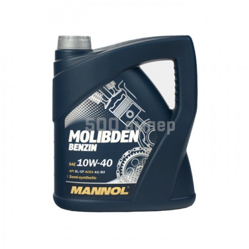 Моторное масло Mannol 50 Molibden Benzin 10w40 SL/CF 4л. 50