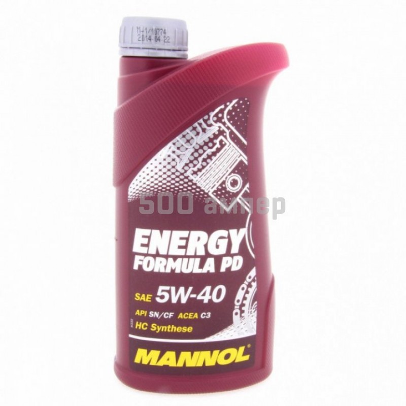 Моторное масло Mannol 99260 Energy Formula PD 5w-40 SN/CF 1л. 99260