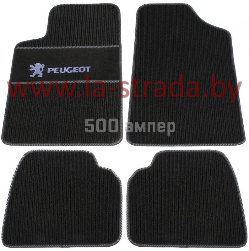 Коврики в салон Peugeot 607 (00-10) Черный Privilege (Польша) 15-025-000-0146