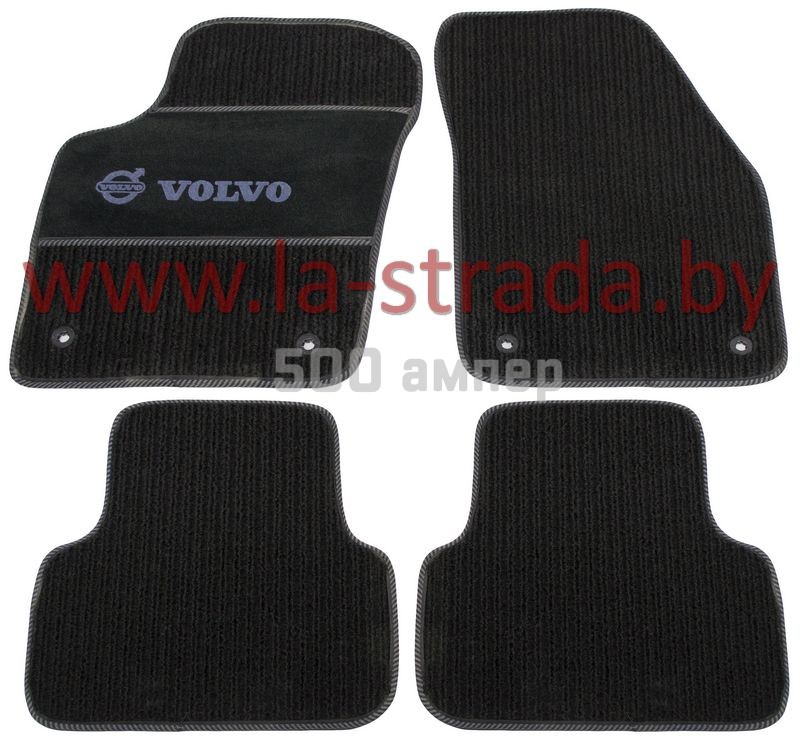 Коврики в салон Volvo S40 II (03-12) / V50 (04-12) Черный Privilege (Польша) 15-025-000-0192