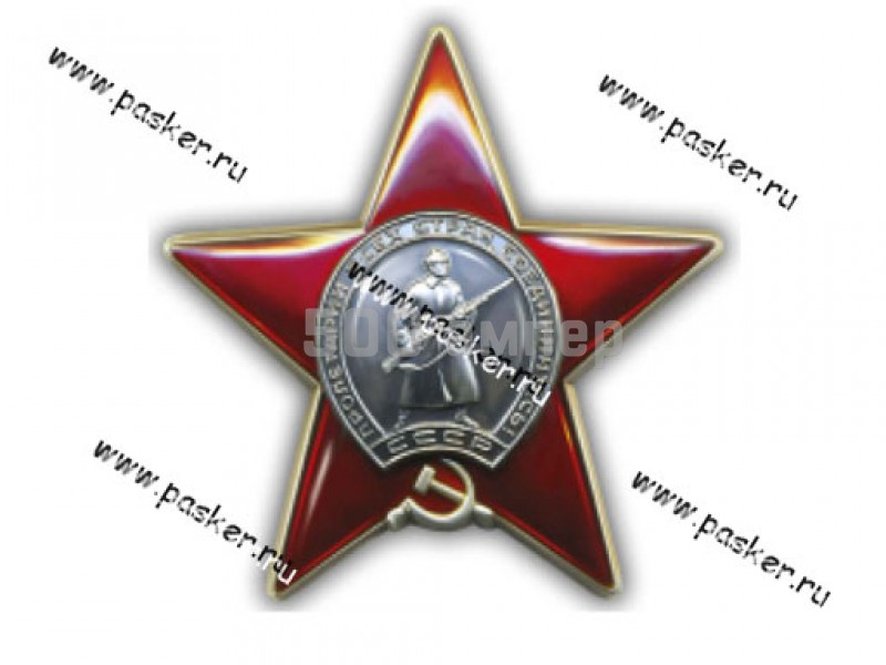 Наклейка 9 мая Орден Красной звезды 13х13см 37296
