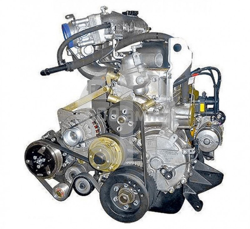 Двигатель УМЗ (Газель Бизнес Евро-4) с поликл. рем. привода агрег. (с копрессором sd5) 42164.1000402-71 20184