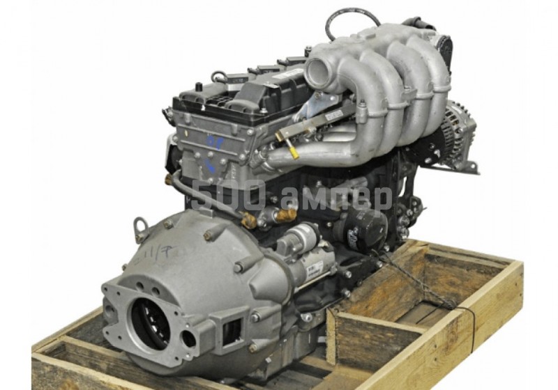 Двигатель ЗМЗ-40911 ( А/М УАЗ СГР,Евро-4,КПП-4ст.,КМПСУД BOSCH,шкиф под 2 полик.ремня,с кроншт.ГУР) 40911.1000400-50 21697